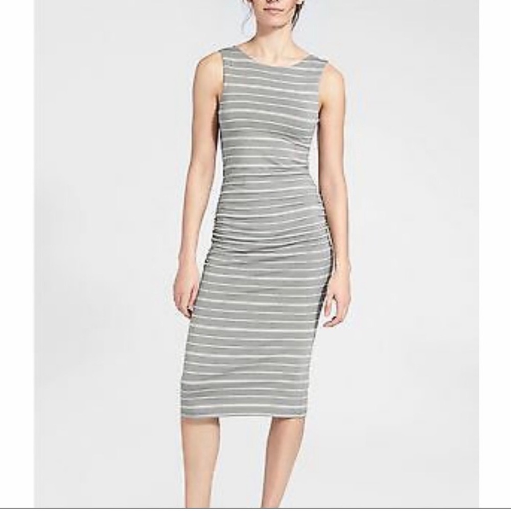 Athleta Comeback sleeveless lined midi dress
